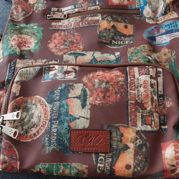 Patricia Nash NWT Coated Canvas Trapani Convertible Backpack - Picture 1 of 11